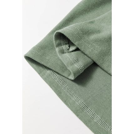 Grass Green Seam Detail Lace Contrast Cuffs Raglan Sleeve Top