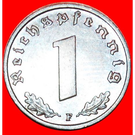 SWASTIKA: GERMANY ★ 1 PFENNIG 1939F! LOW START ★ NO RESERVE!