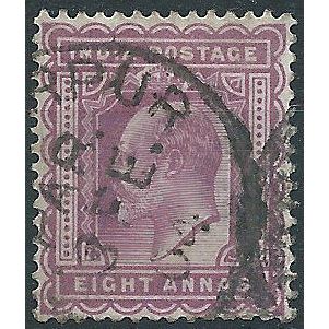 India 1903 SG133 8a Purple Fine Used....