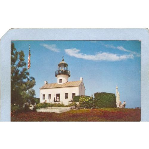 CA San Diego Lighthouse Postcard Cabrillo National Mounment lighthouse_box~1