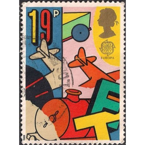 GB, CEPT, Train and Aeroplanes, multicolour 1989, 19p, #2