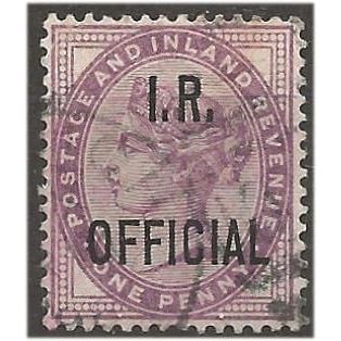 1882 O3 1d Lilac Inland Revenue Official Fine Used . .. .