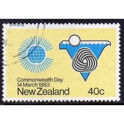 New Zealand 1983 Commonwealth Day - Wool Symbol 40c Used