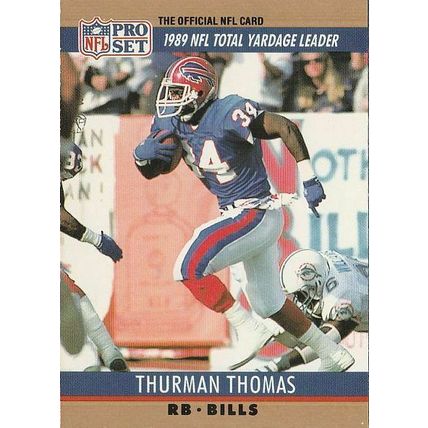THURMAN THOMAS 1990 PRO SET # 10