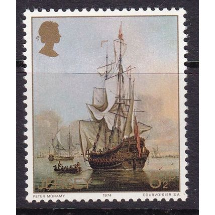 JERSEY 1974 MARINE PAINTINGS 5½d VALUE MINT SG116