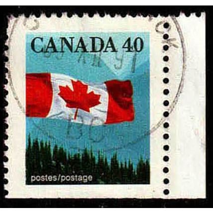 Canada 1990 Flag 40c Used Stamp