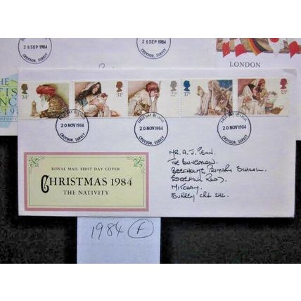 1984 A GROUP OF FIVE FIRST DAY OF ISSUE POSTMARKED COVERS.(F) #01133
