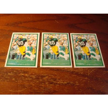 1985 Topps Stickers, 3-Cards, JAMES LOFTON HOF, Packers #237