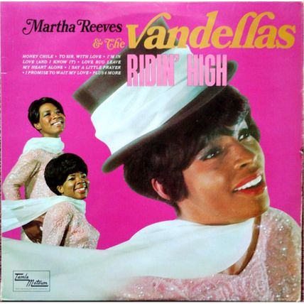 MARTHA REEVES & THE VANDELLAS - RIDIN' HIGH, UK, Tam Mot, LP, STML 11078 RE.