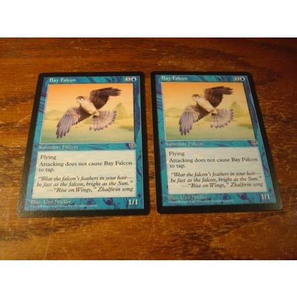 Magic The Gathering, MTG, 2-Cards, 1996, BAY FALCON, ex/nm