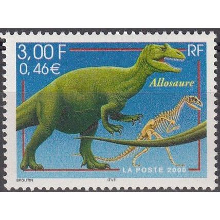 France 2000 Michel 3475 Neuf ** Cote (2008) 1.15 € Allosaure