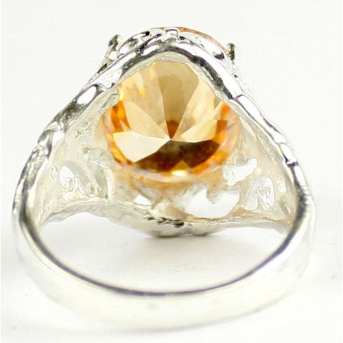 Champagne CZ, 925 Sterling Silver Ring, SR114