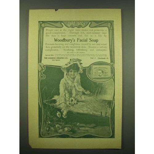 1902 Woodbury's Facial Soap Ad - Proper care at the right time