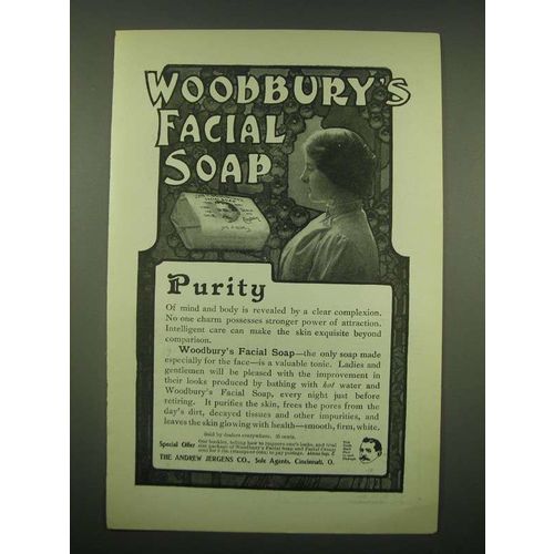 1902 Woodbury's Facial Soap Ad - Purity