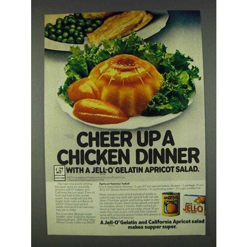1978 Jell-O Gelatin Ad - Cheer Up a Chicken Dinner