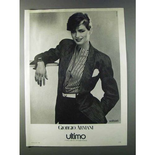 1980 Giorgio Armani Fashion Ad - Ultimo