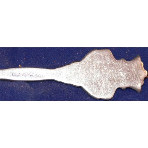 Zilverstadd Souvenir Spoon Teaspoon Marken 90 Silver