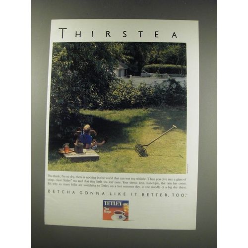1991 Tetley Tea Ad - Thirstea