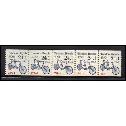 2266 24.1c Tandem Bicycle Very Fine MNH Dry Gum PNC 1/5 X1343