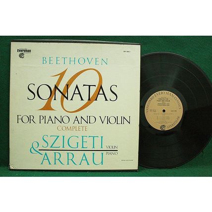 Szigeti/Arrau - Beethoven: 10 Sonatas For Piano And Violin - SRV 300/3 - NM