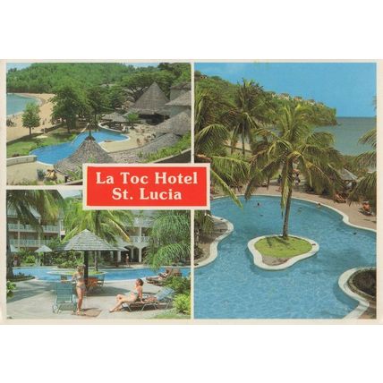 La Toc Hotel St Lucia West Indies Postcard