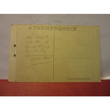 CARIATIDE, ATHENS, GREECE unused antique postcard /