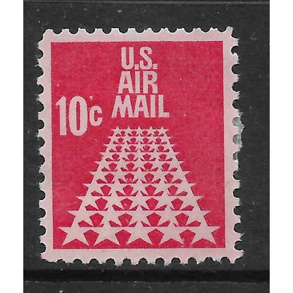 USA 1968 AIR 10c RED FIFTY STARS SG A1318 M MINT#2