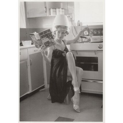 French Kitchen Hairdryer Hairdresser 2003 France Photo Award Postcard
