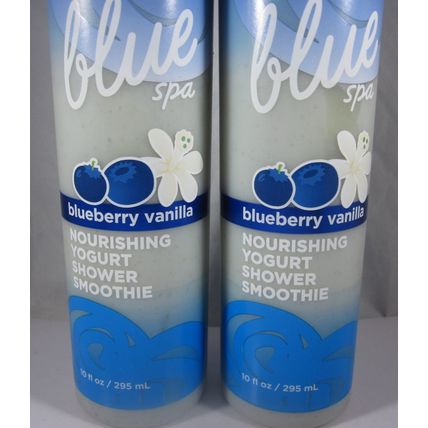 2 Bath & Body Works True Blue Spa Yogurt Shower Smoothie Blueberry Vanilla