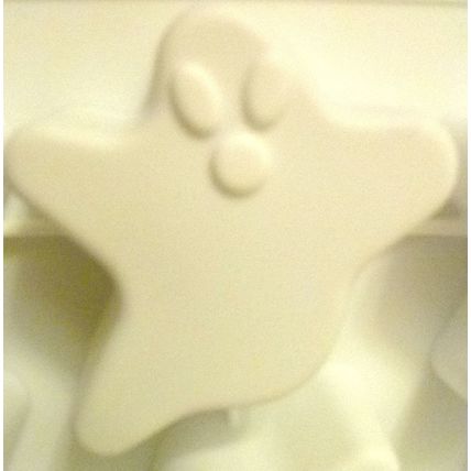 "HALLOWEEN WHITE SILICONE GHOST CUPCAKE 3 in 1 PAN OVEN MICROWAVE FRIDGE FREEZE"