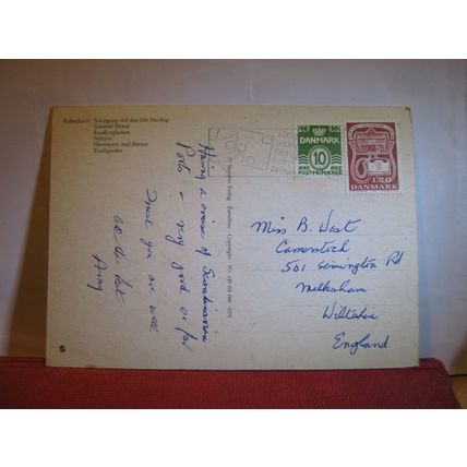 multiview, FESTIVALS IN COPENHAGEN, DENMARK. used postcard 1982? postmark =