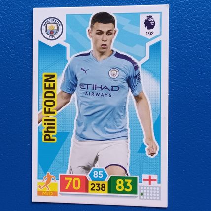 Panini ADRENALYN XL Premier League 2019/20 19/20 PHIL FODEN Manchester City #192