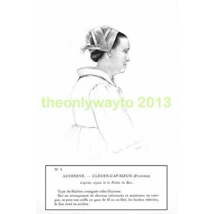 AUDIERNE, CLEDEN-CAP-SIZUN (FINISTERE) No 3, ANT... COIFFES Modern Reproduction