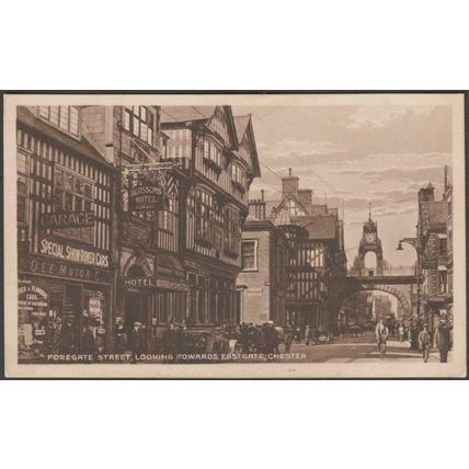 Foregate Street, Looking Towards Eastgate, Chester, Cheshire, c.1920s - Postcard