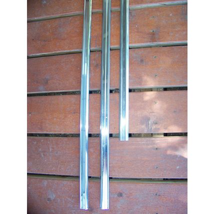 1966 CHRYSLER 300 BODY TRIM QUARTER PANEL / FENDER TOP - 3 PCS OEM