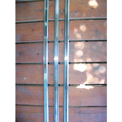 1966 CHRYSLER 300 BODY TRIM QUARTER PANEL / FENDER TOP - 3 PCS OEM