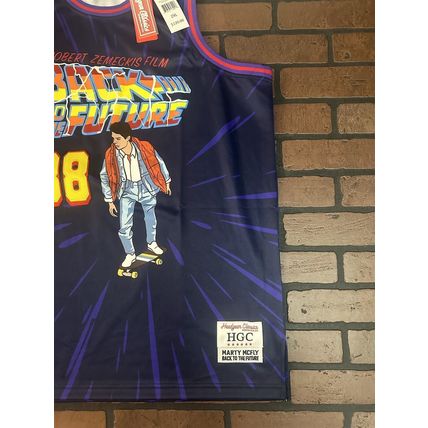 BACK TO THE FUTURE Marty McFly Headgear Classics Basketball Jersey~Never Worn2XL