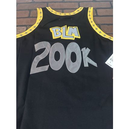 POKEMAN-PIKACHU Black Lives Matter Headgear Classics Basketball Jersey ~New~ L