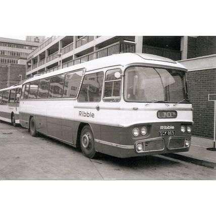 Black & White Photograph of Ribble Motor Services Ltd. - SCK 869
