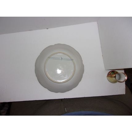 Vintage Ucagco Decorative Wall Plate Roses Signed Japan 1970's 8.5" diameter