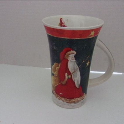 Tall Coffee Mug Father Christmas 6" Tall