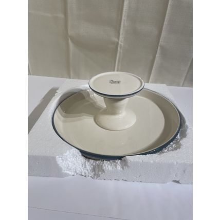 Christmas Cake Plate/Platter By Season Bright - Footed Cake Plate - Let it Snow