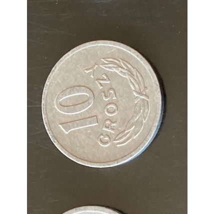 Umlaufmünze Polen 10 Groszy 1973 mit Münzzeichen