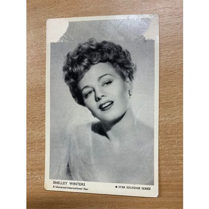 VINTAGE SHELLEY WINTERS ACTRESS PHOTO "STAR SOUVENIR SERIES" #70 POSTCARD (LL)