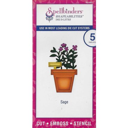 Spellbinders. Sage Die Set. Die Cutting Cardmaking Scrapbooking