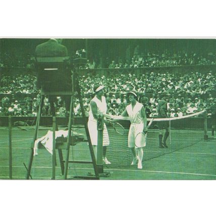 Postcard Tennis Helen Wills Moody Wimbledon 1930 Sport American - Nostalgia