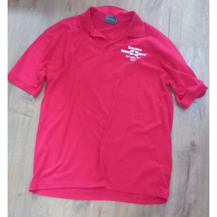 2012 Sri Lanka Tour Barmy Army Red Polo Shirt England Cricket Supporters XL