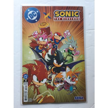 2025 DC Comics Sonic the Hedgehog Cover A & Serg Acuna Variant #3
