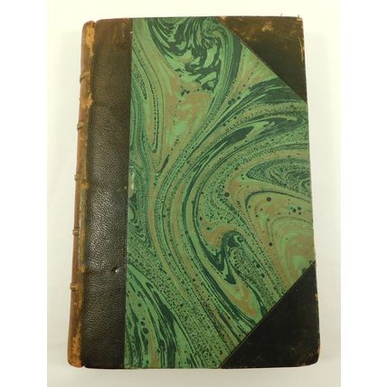 Antique Signed Rene Bazin Leather French Text Book La Douce France 1924 Illustd