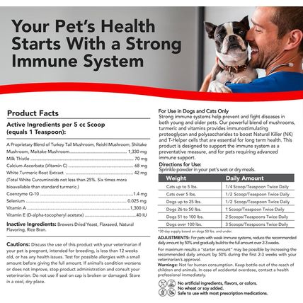Critical Immune Defense for Dogs Supports Normal Cell Growth - Turkey Ta